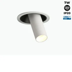 Foco LED empotrable orientable 