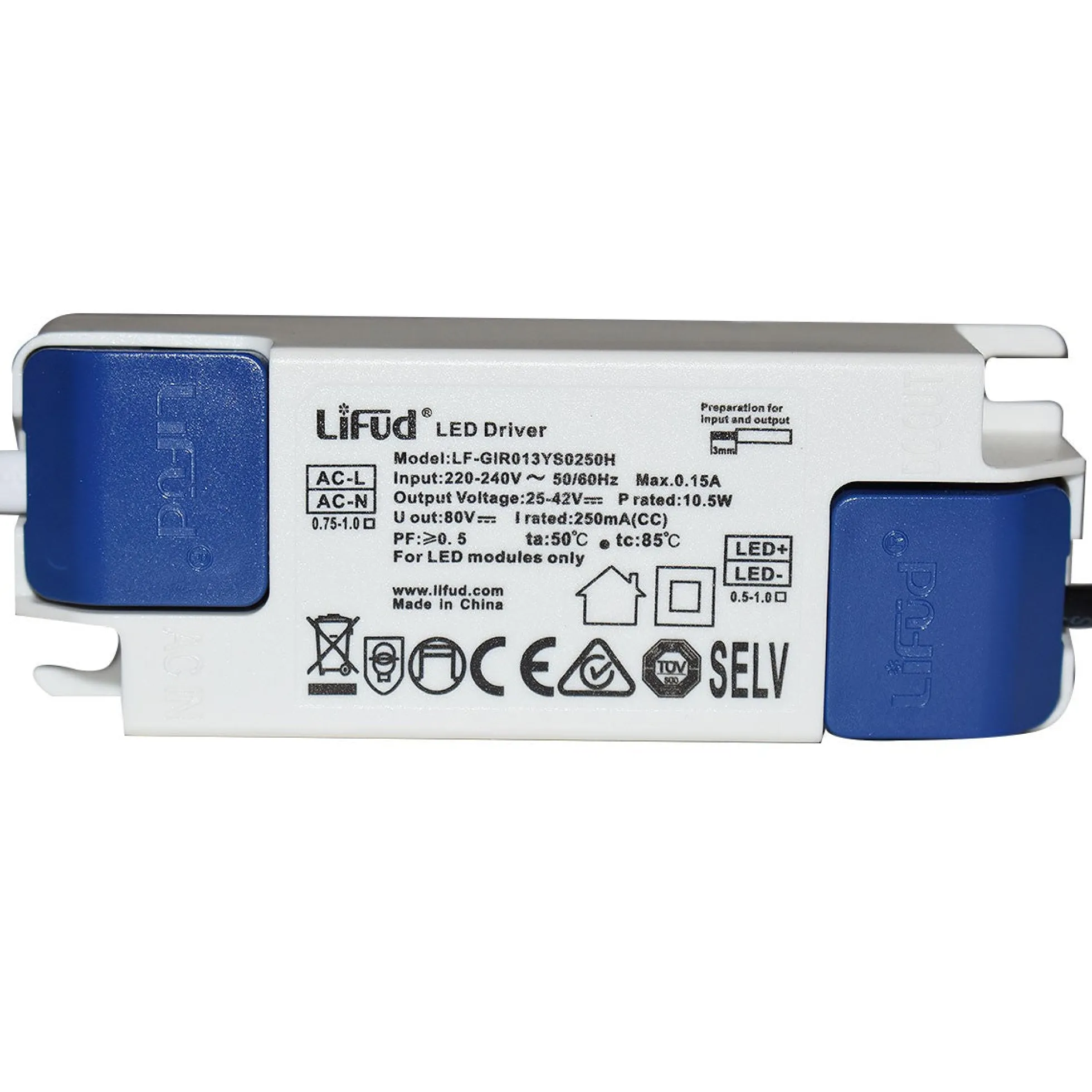 Foco LED empotrable 6W "KOPPA"- Óptica 15º - Corte Ø 65mm - Bajo UGR