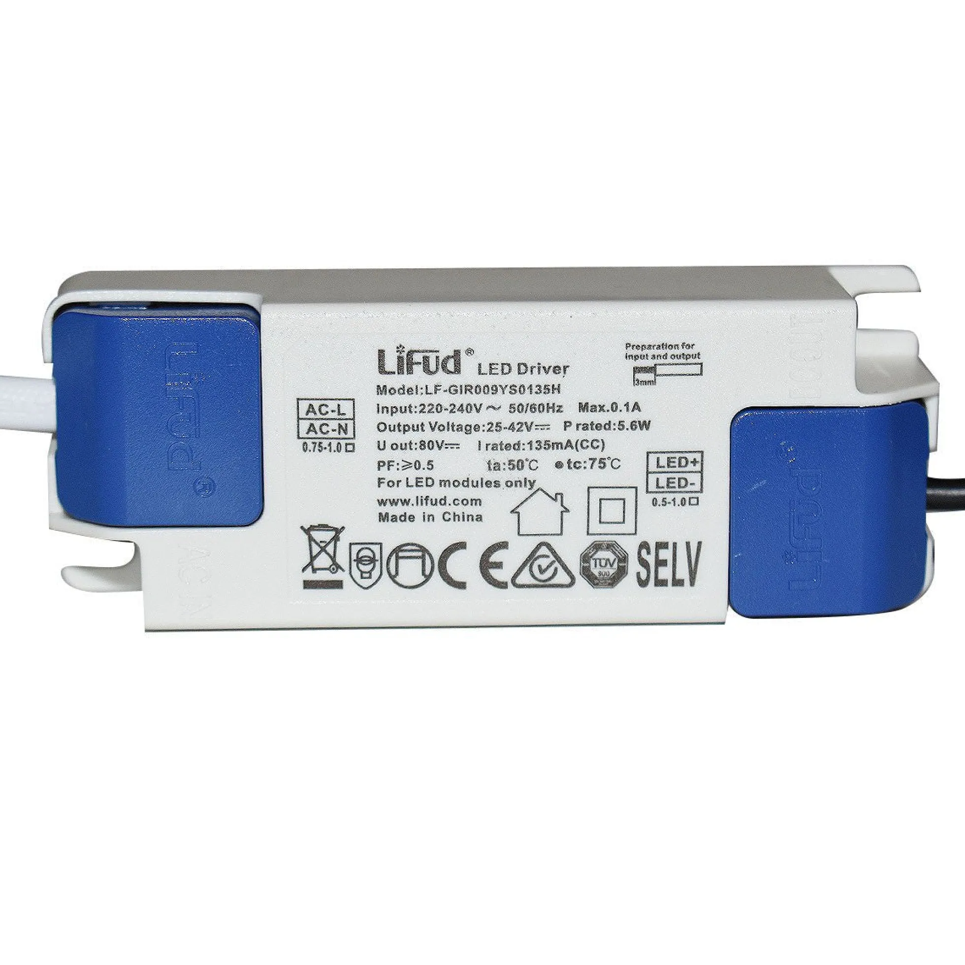Foco LED empotrable 6W "KOPPA"- Óptica 36º - Corte Ø 65mm - Bajo UGR