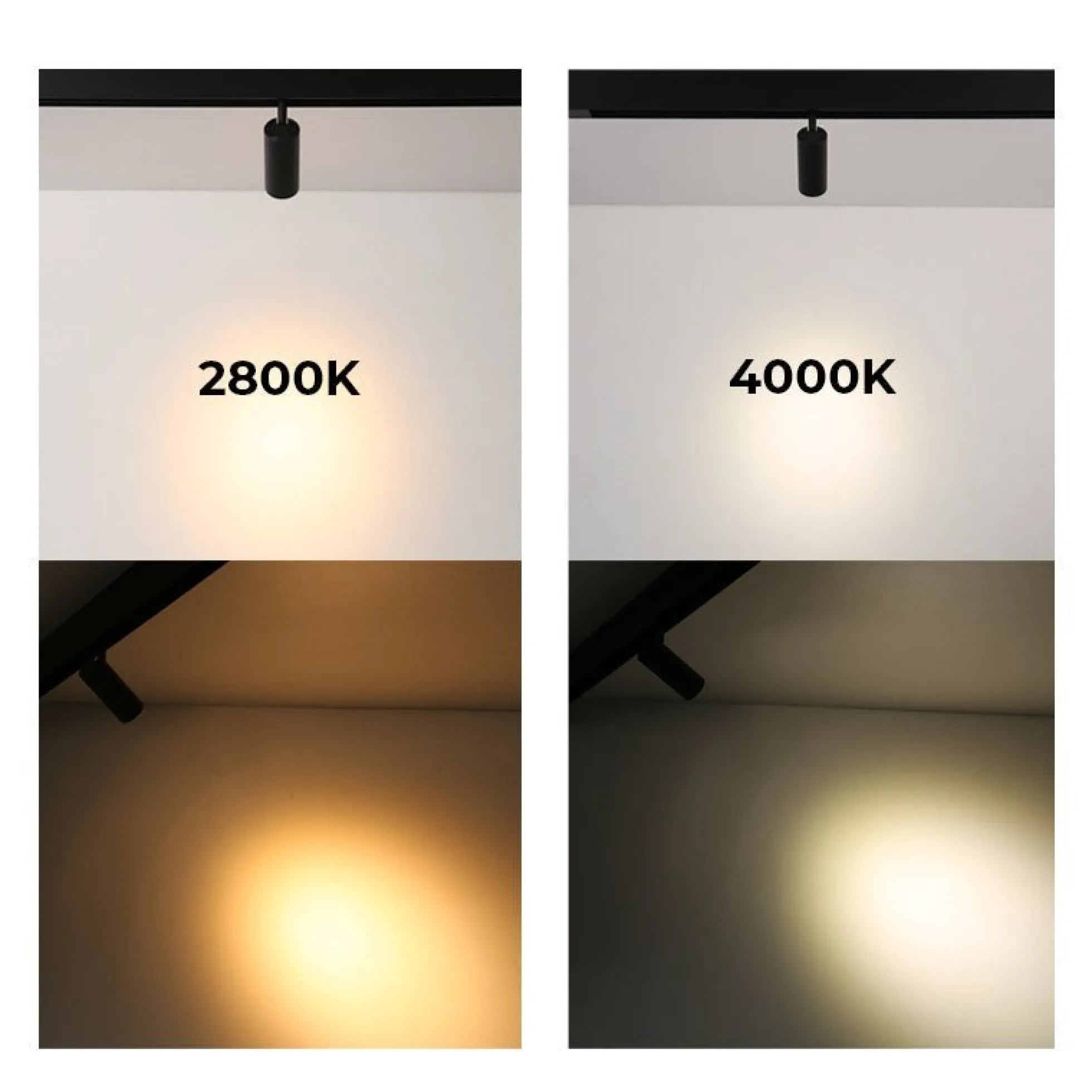 Foco LED para carril magnético 48V - 18W