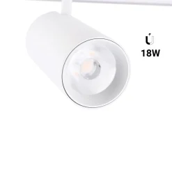 Foco LED para carril magnético 48V - 18W