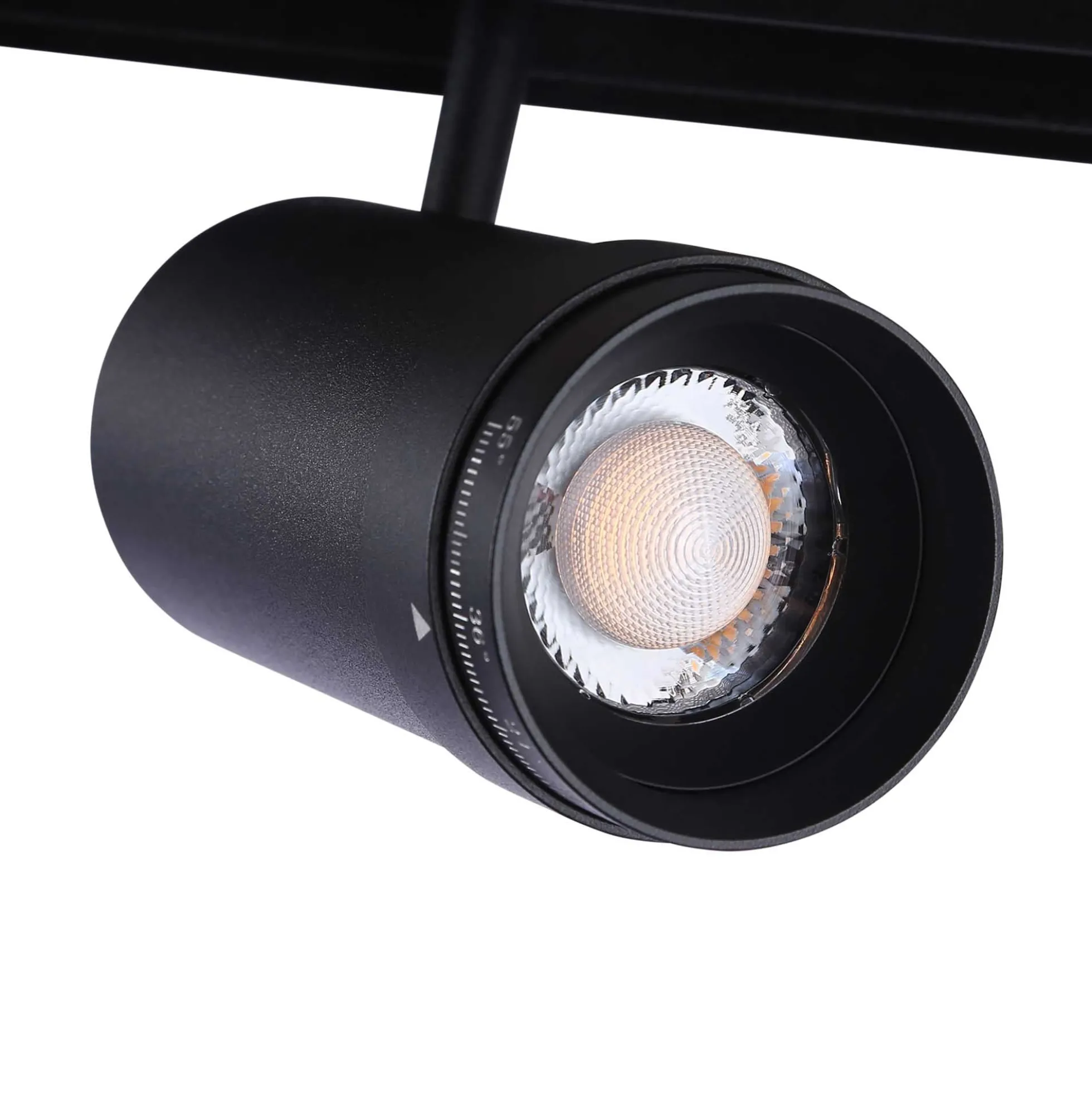 Foco LED para carril magnético con Zoom 10-55º - 48V - 12W