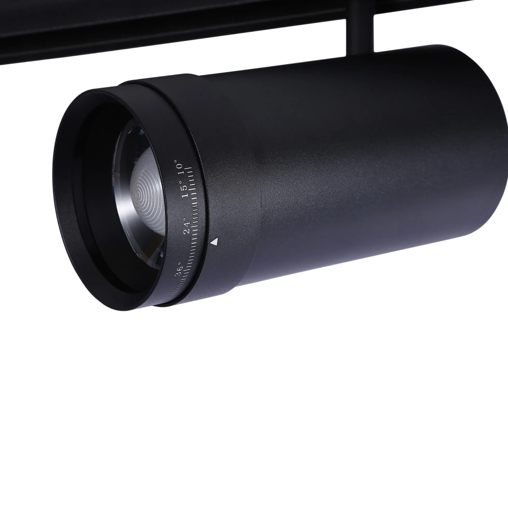 Foco LED para carril magnético con Zoom 10-55º - 48V - 25W