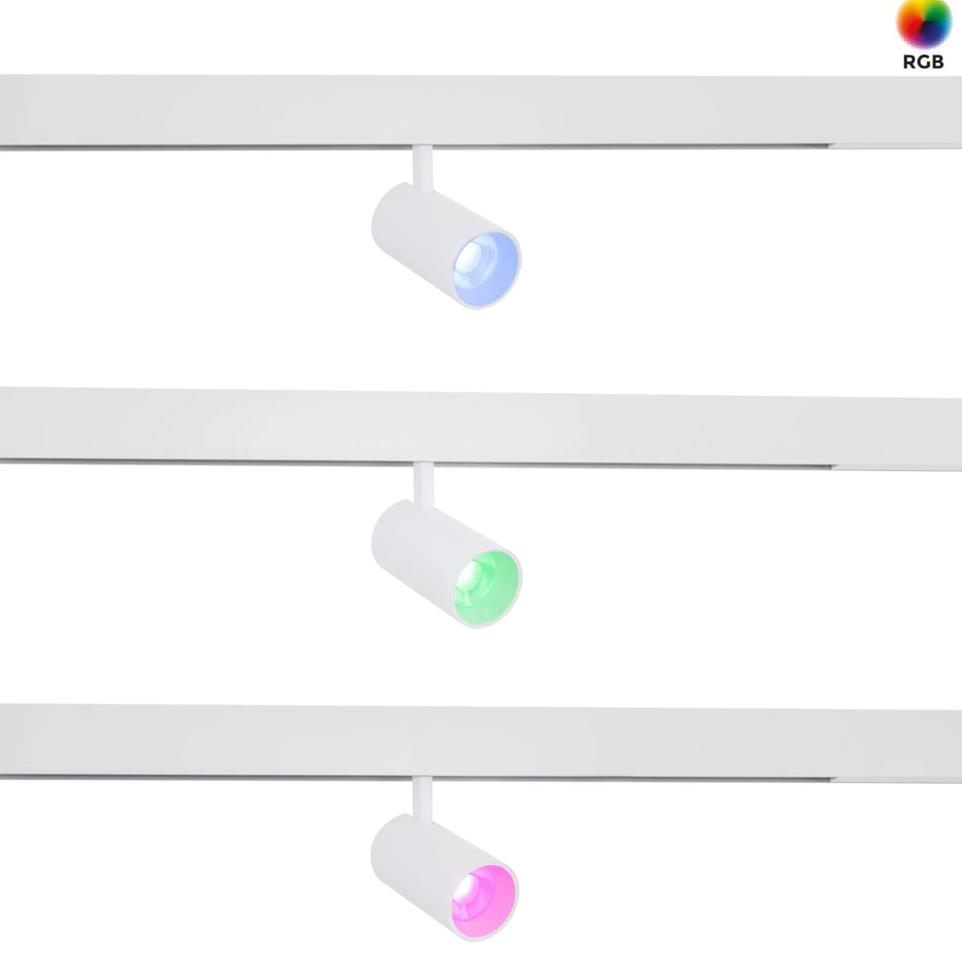 Foco LED para carril magnético RGB + CCT - 48V - 6W - Mi Light