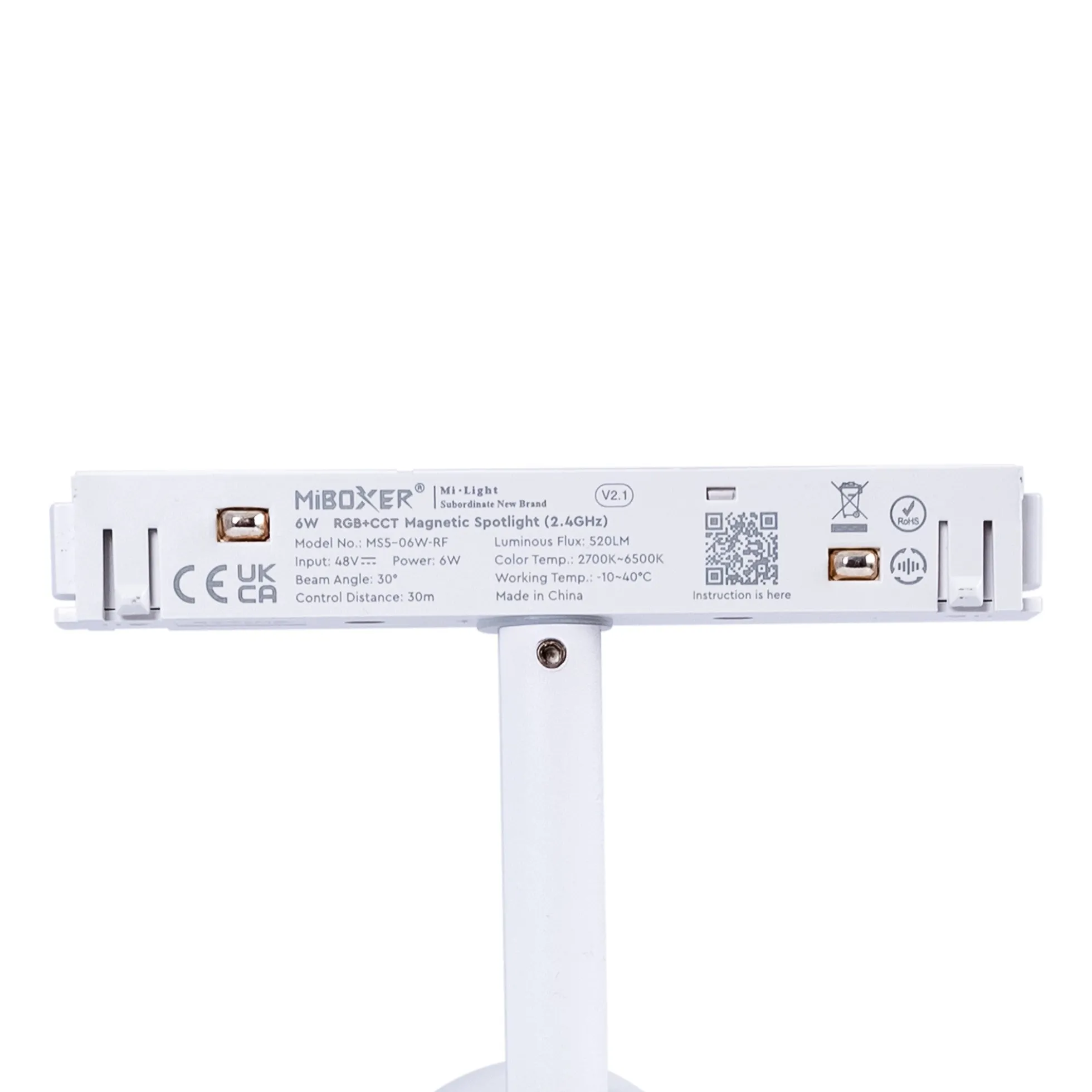 Foco LED para carril magnético RGB + CCT - 48V - 6W - Mi Light