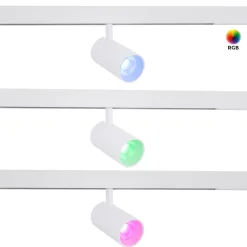 Foco LED para carril magnético RGB + CCT - 48V - 12W - Mi Light