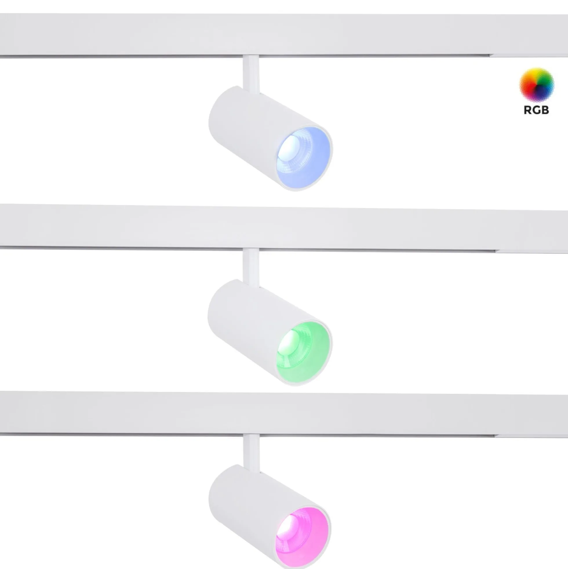 Foco LED para carril magnético RGB + CCT - 48V - 12W - Mi Light
