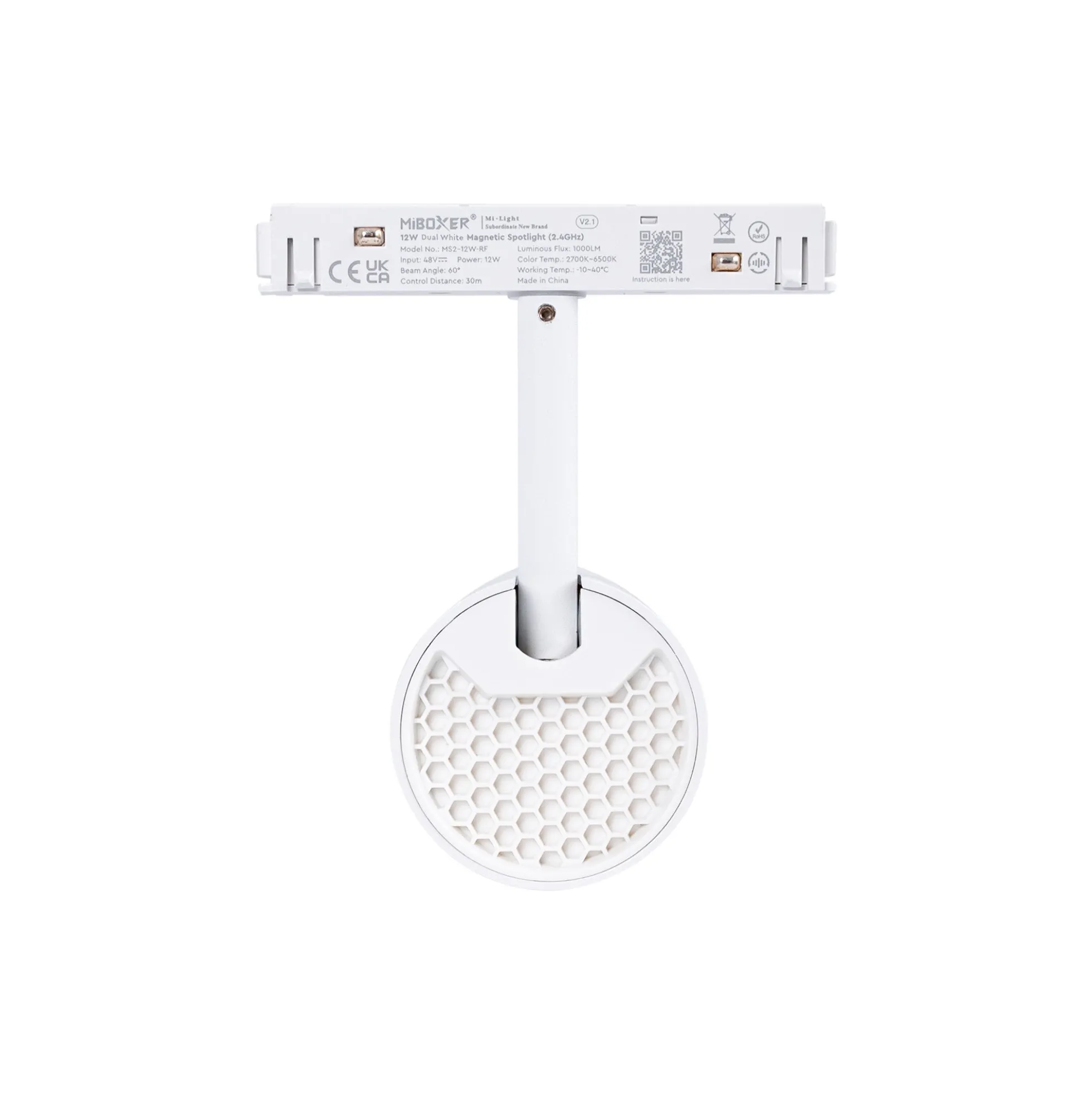 Foco LED para carril magnético RGB + CCT - 48V - 12W - Mi Light