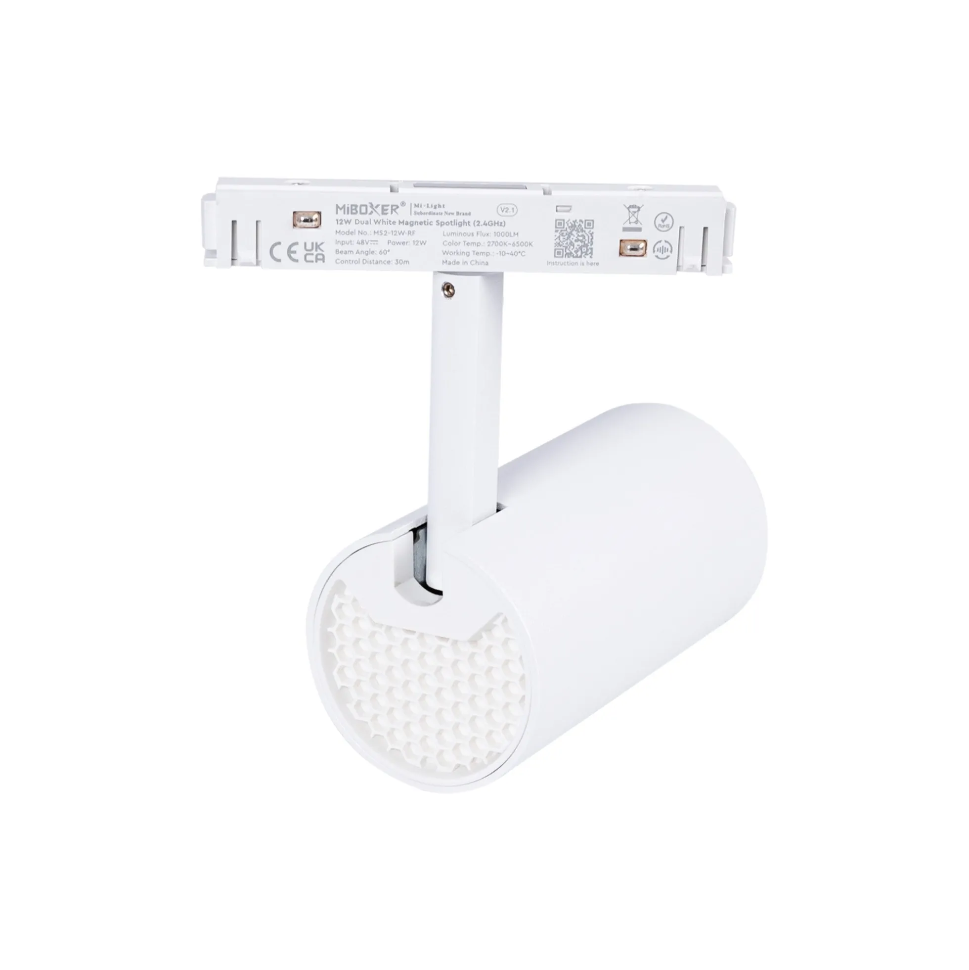 Foco LED para carril magnético RGB + CCT - 48V - 12W - Mi Light