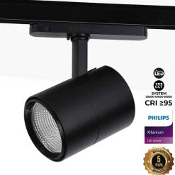 Foco LED para carril trifásico CCT 42W - CRI 95 - Driver Philips Xitanium integrado