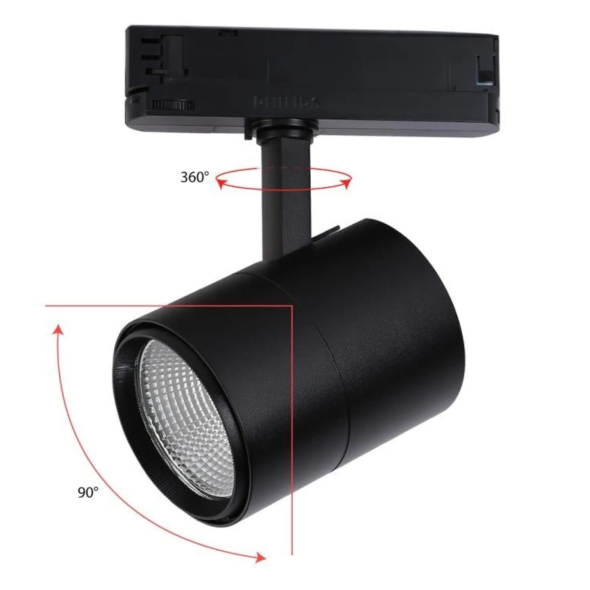 Foco LED para carril trifásico CCT 42W - CRI 95 - Driver Philips Xitanium integrado