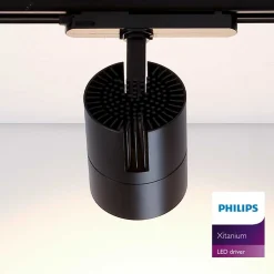 Foco LED para carril trifásico CCT 42W - CRI 95 - Driver Philips Xitanium integrado
