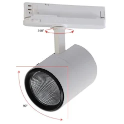 Foco LED para carril trifásico CCT 42W - CRI 95 - Driver Philips Xitanium integrado
