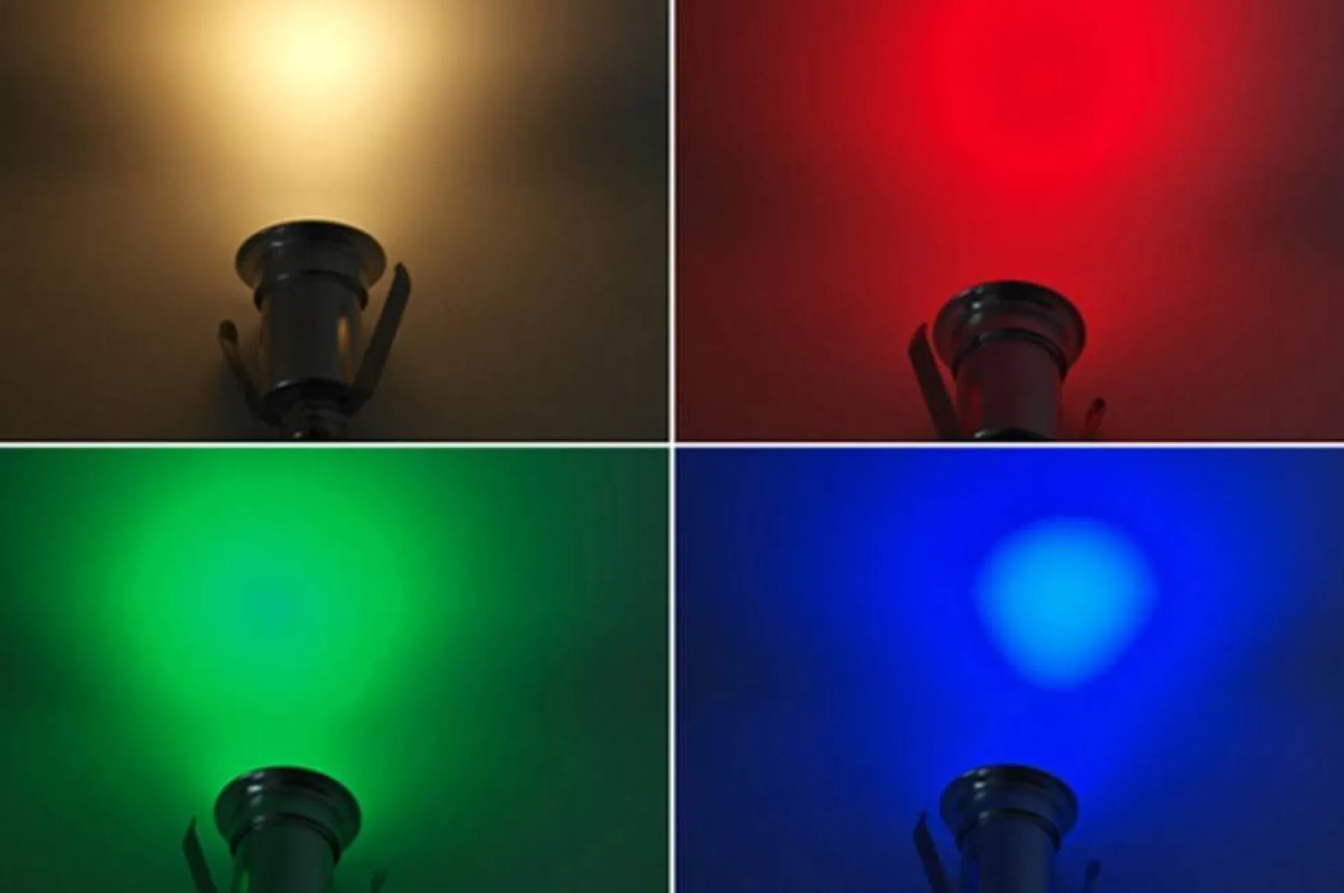 Foco LED RGB empotrable en suelo 3W 12V-DC IP67