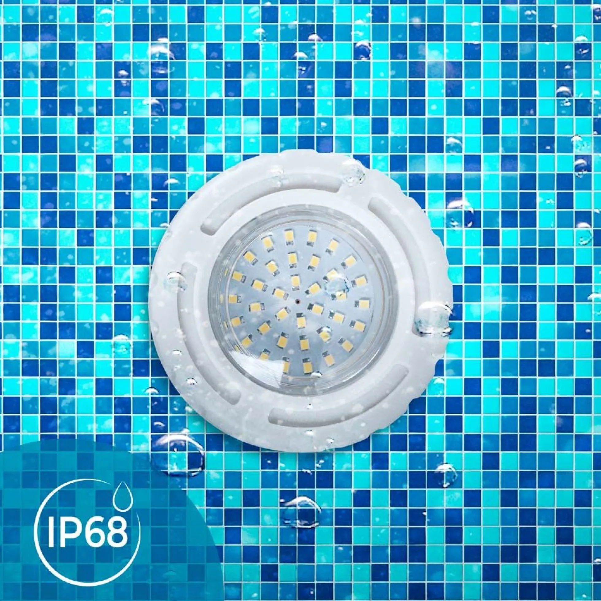 Foco LED sumergible para piscina - 12V AC - 3W - IP68 - Ø94mm