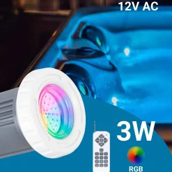 Foco LED sumergible para piscina - 12V AC - 3W - IP68 - Ø94mm