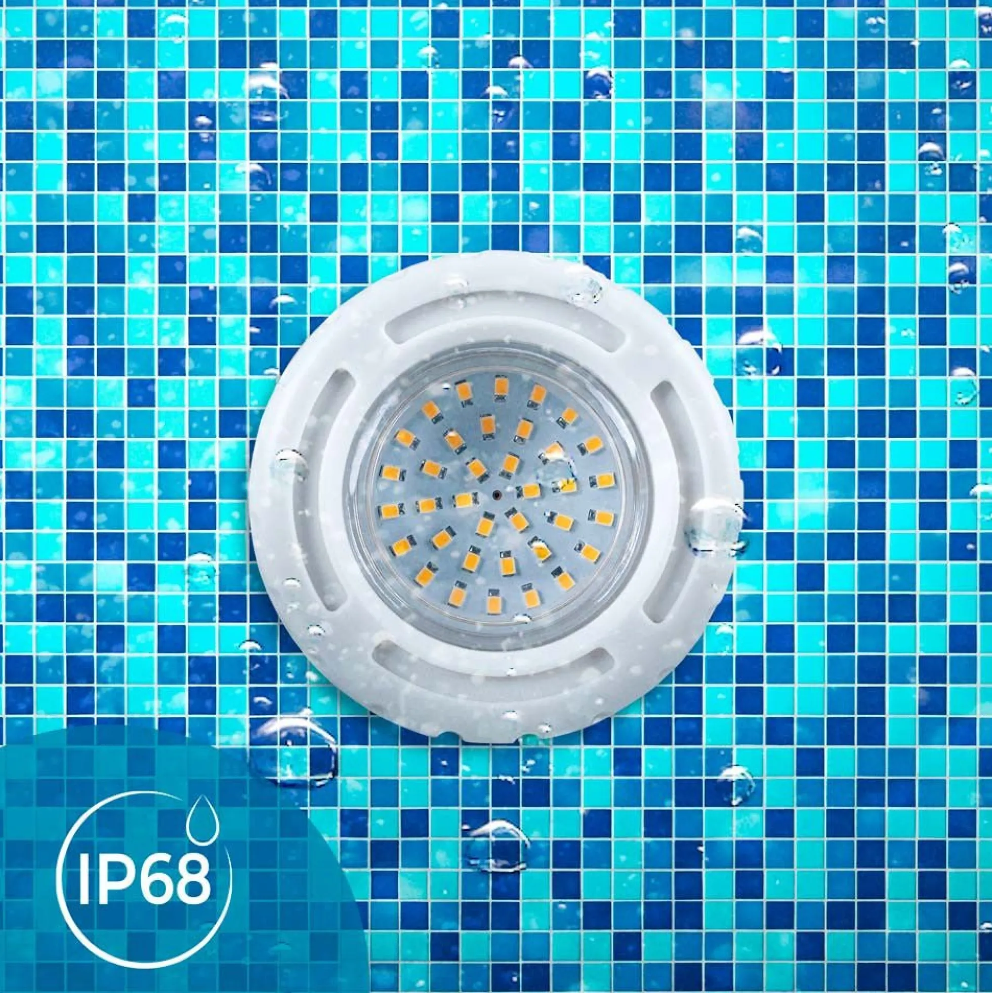Foco LED sumergible para piscina - 12V AC - 3W - IP68 - Ø94mm