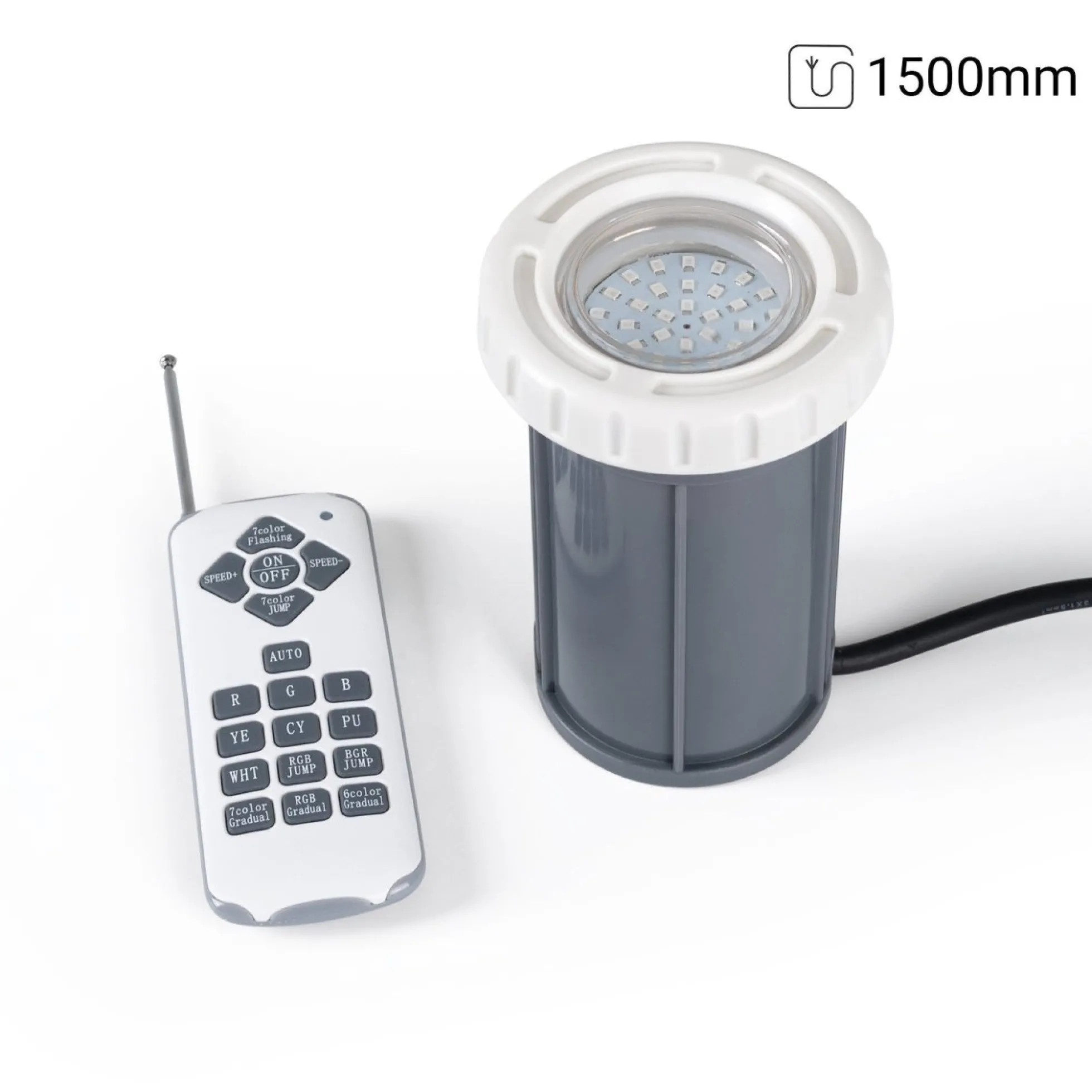 Foco LED sumergible para piscina - 12V AC - 3W - IP68 - Ø94mm