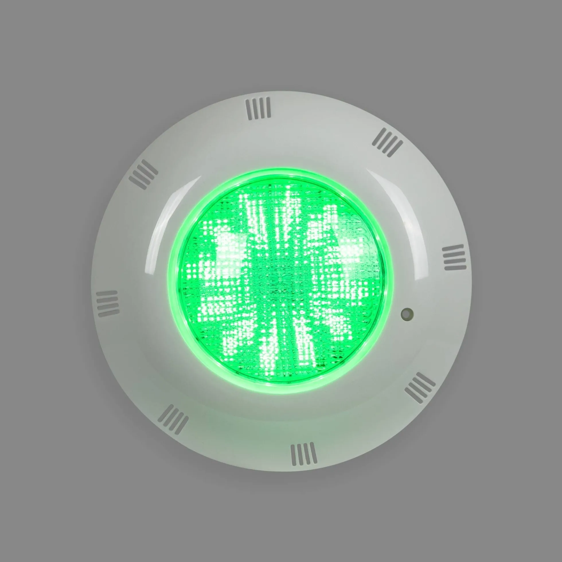 Foco LED sumergible para piscina de fibra - 12V AC - 24W - IP68 - Ø295mm