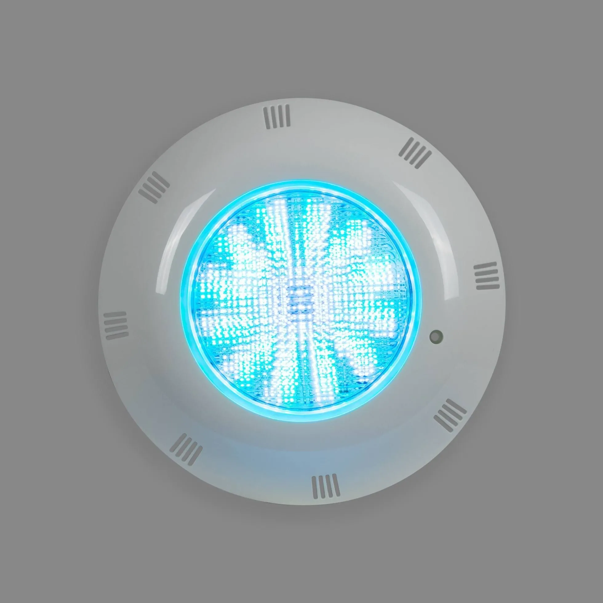 Foco LED sumergible para piscina de fibra - 12V AC - 24W - IP68 - Ø295mm