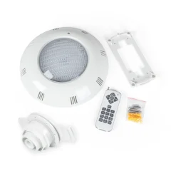Foco LED sumergible para piscina de fibra - 12V AC - 24W - IP68 - Ø295mm