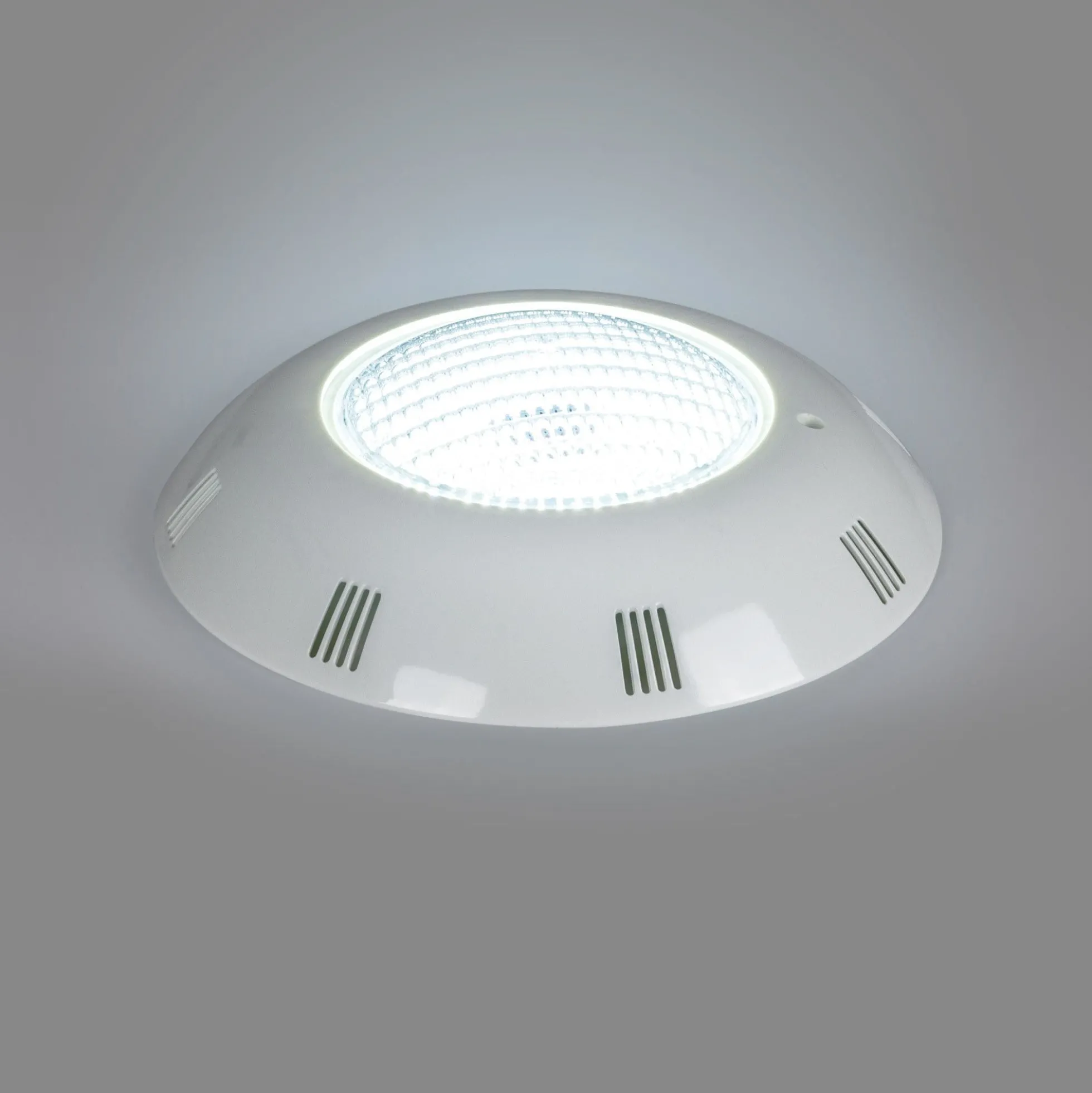 Foco LED sumergible para piscina de fibra - 12V AC - 24W - IP68 - Ø295mm