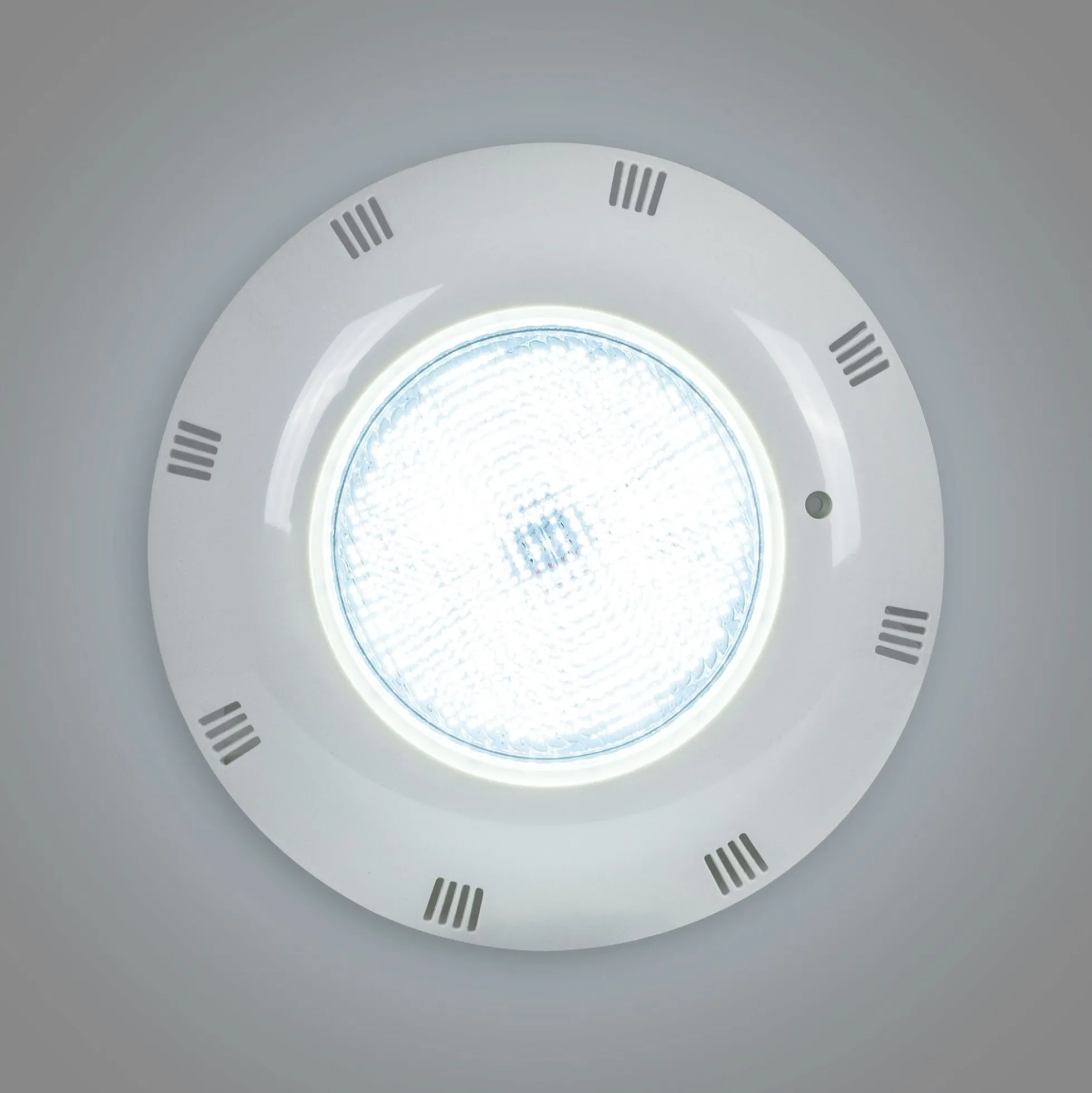 Foco LED sumergible para piscina de fibra - 12V AC - 24W - IP68 - Ø295mm