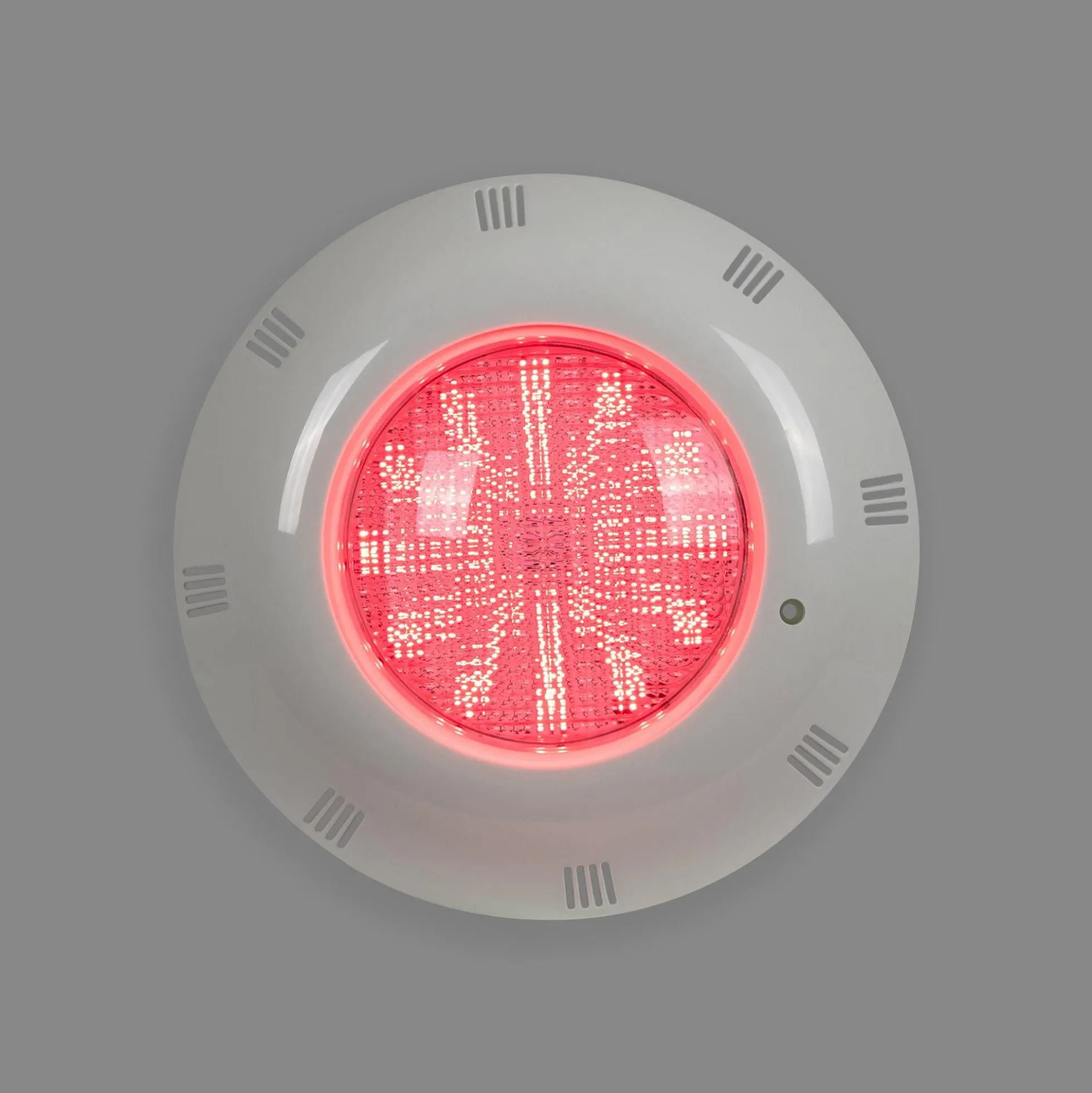 Foco LED sumergible para piscina de fibra - 12V AC - 24W - IP68 - Ø295mm