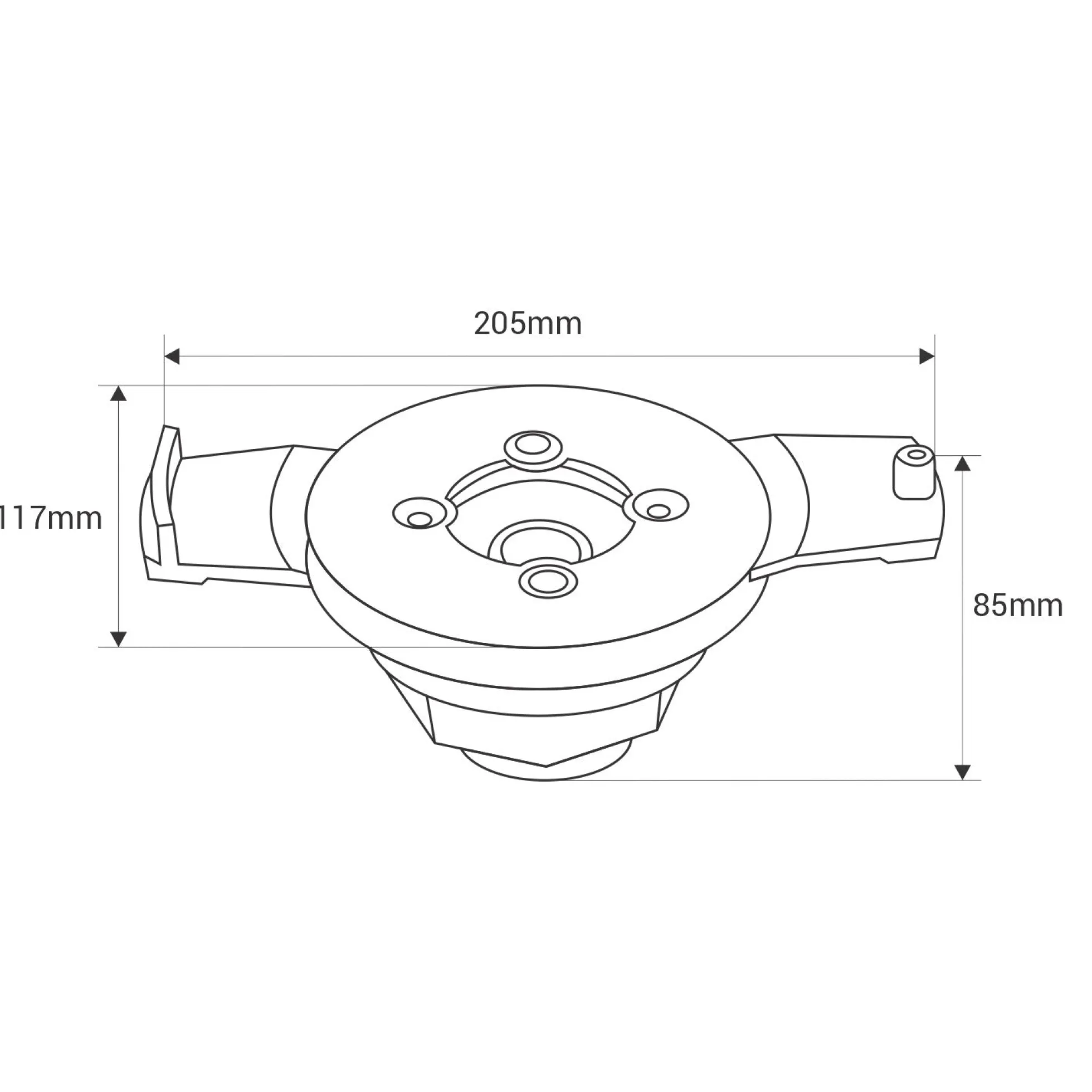 Foco LED sumergible para piscina de fibra - 12V AC - 24W - IP68 - Ø295mm