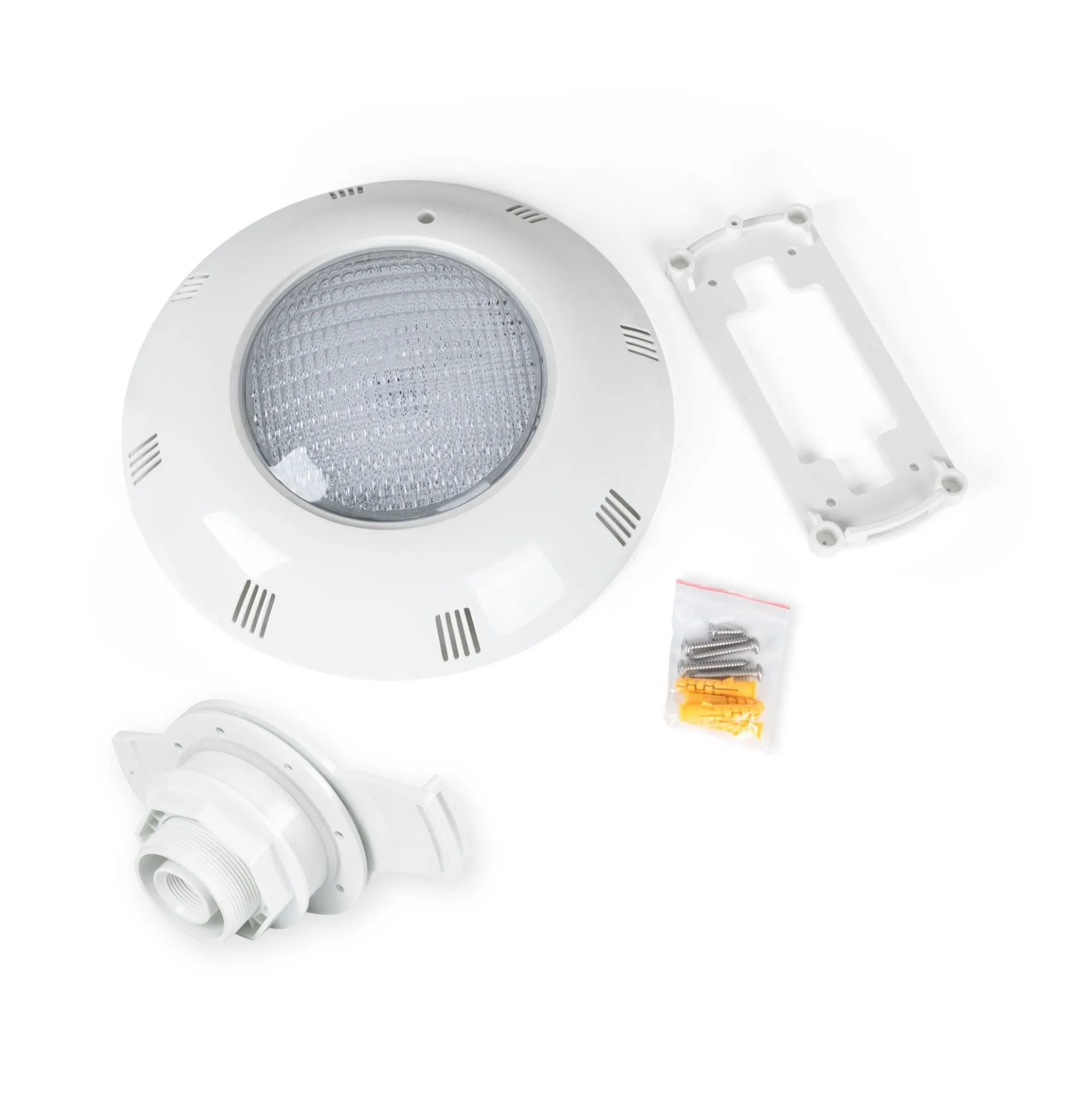 Foco LED sumergible para piscina de fibra - 12V AC - 24W - IP68 - Ø295mm