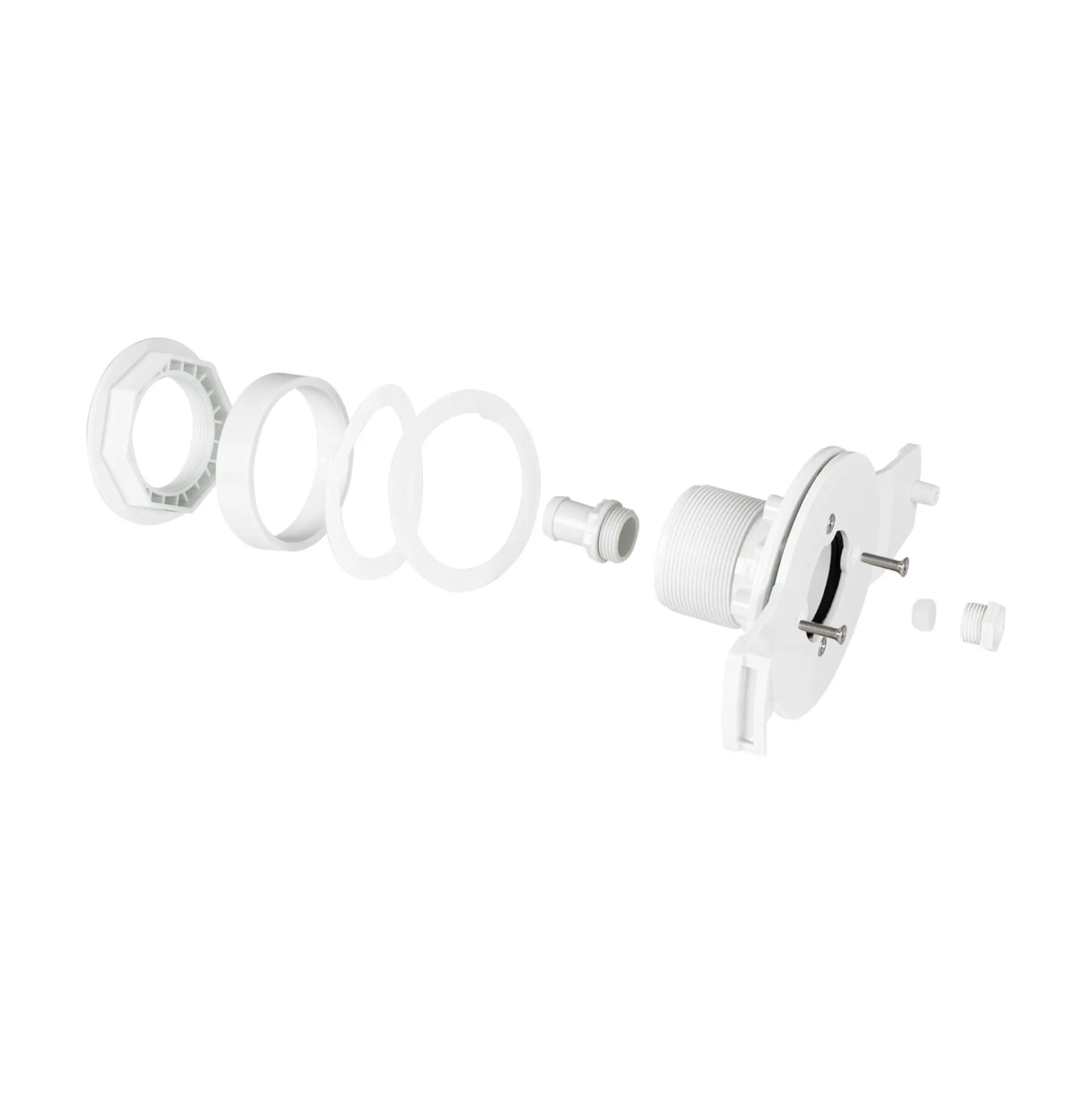 Foco LED sumergible para piscina de fibra - 12V AC - 24W - IP68 - Ø295mm