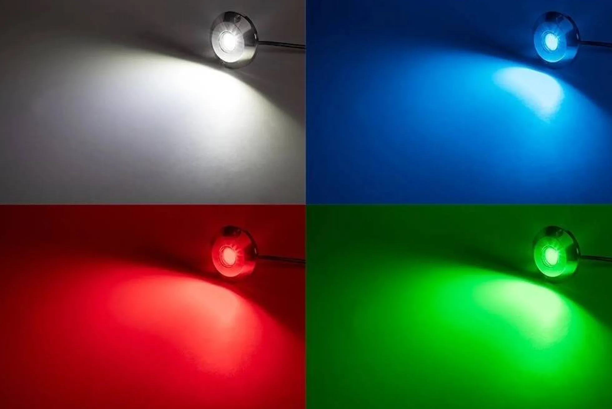 Foco LED sumergible RGB para embarcaciones doble - 12V - 120W - IP68