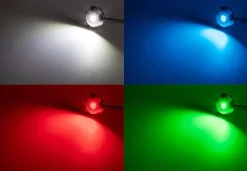 Foco LED sumergible RGB para embarcaciones 12V - 60W - Empotrable en tapón de drenaje