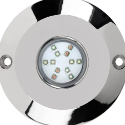 Foco LED sumergible RGB para embarcaciones 12V - 60W - Empotrable en tapón de drenaje