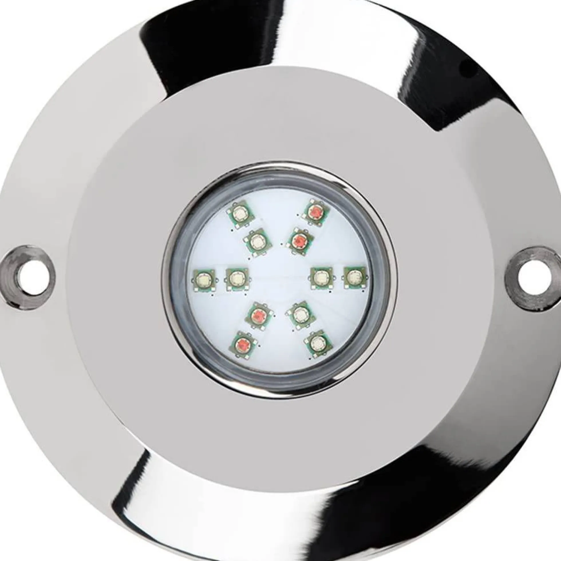 Foco LED sumergible RGB para embarcaciones 12V - 60W - Empotrable en tapón de drenaje