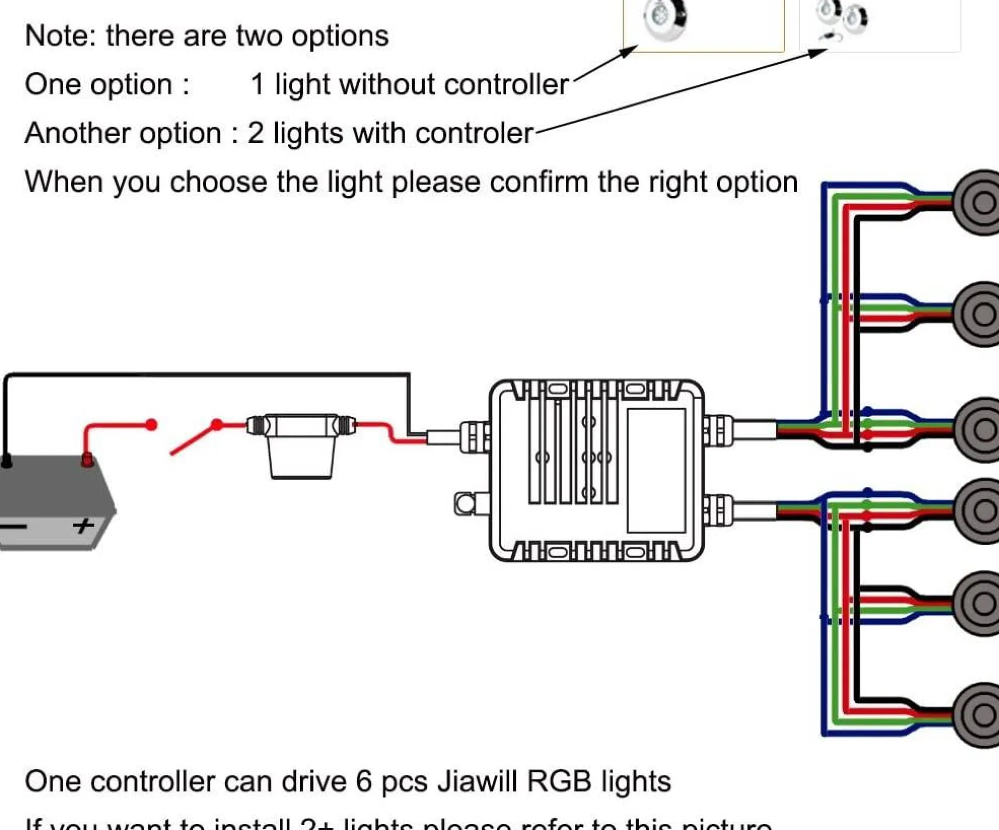 Foco LED sumergible RGB para embarcaciones 12V - 60W - Empotrable en tapón de drenaje