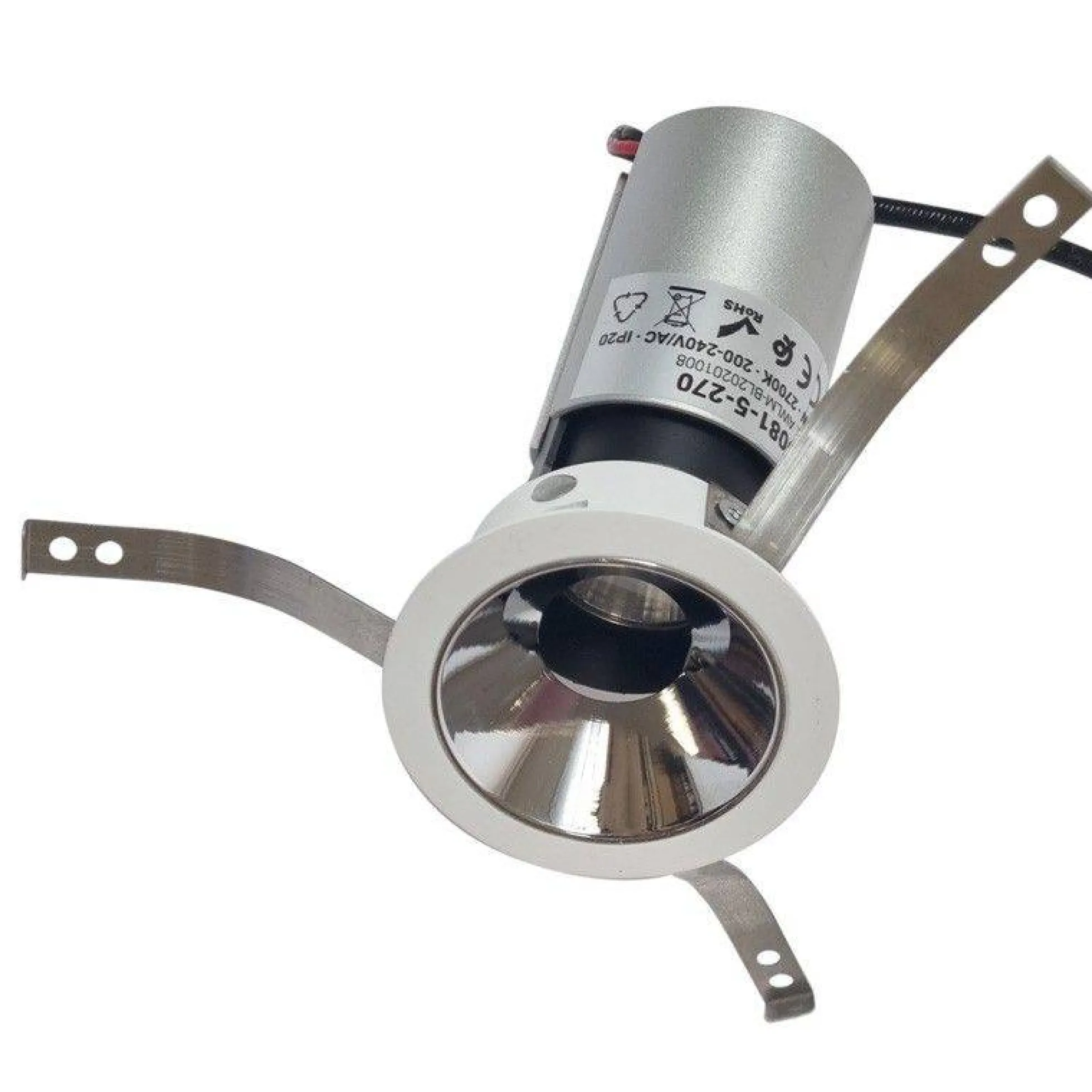 Foco LED techo empotrable COB - 5W - Orientable - Bajo UGR - Ø50mm