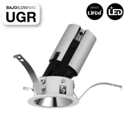 Foco LED techo empotrable COB - 5W - Orientable - Bajo UGR - Ø50mm