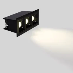 Foco lineal LED empotrable triple 6W - UGR18 - CRI90 - Chip OSRAM