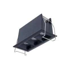 Foco lineal LED empotrable triple 6W - UGR18 - CRI90 - Chip OSRAM