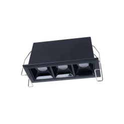 Foco lineal LED empotrable triple 6W - UGR18 - CRI90 - Chip OSRAM