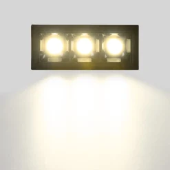 Foco lineal LED empotrable triple 6W - UGR18 - CRI90 - Chip OSRAM