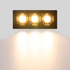 Foco lineal LED empotrable triple 6W - UGR18 - CRI90 - Chip OSRAM