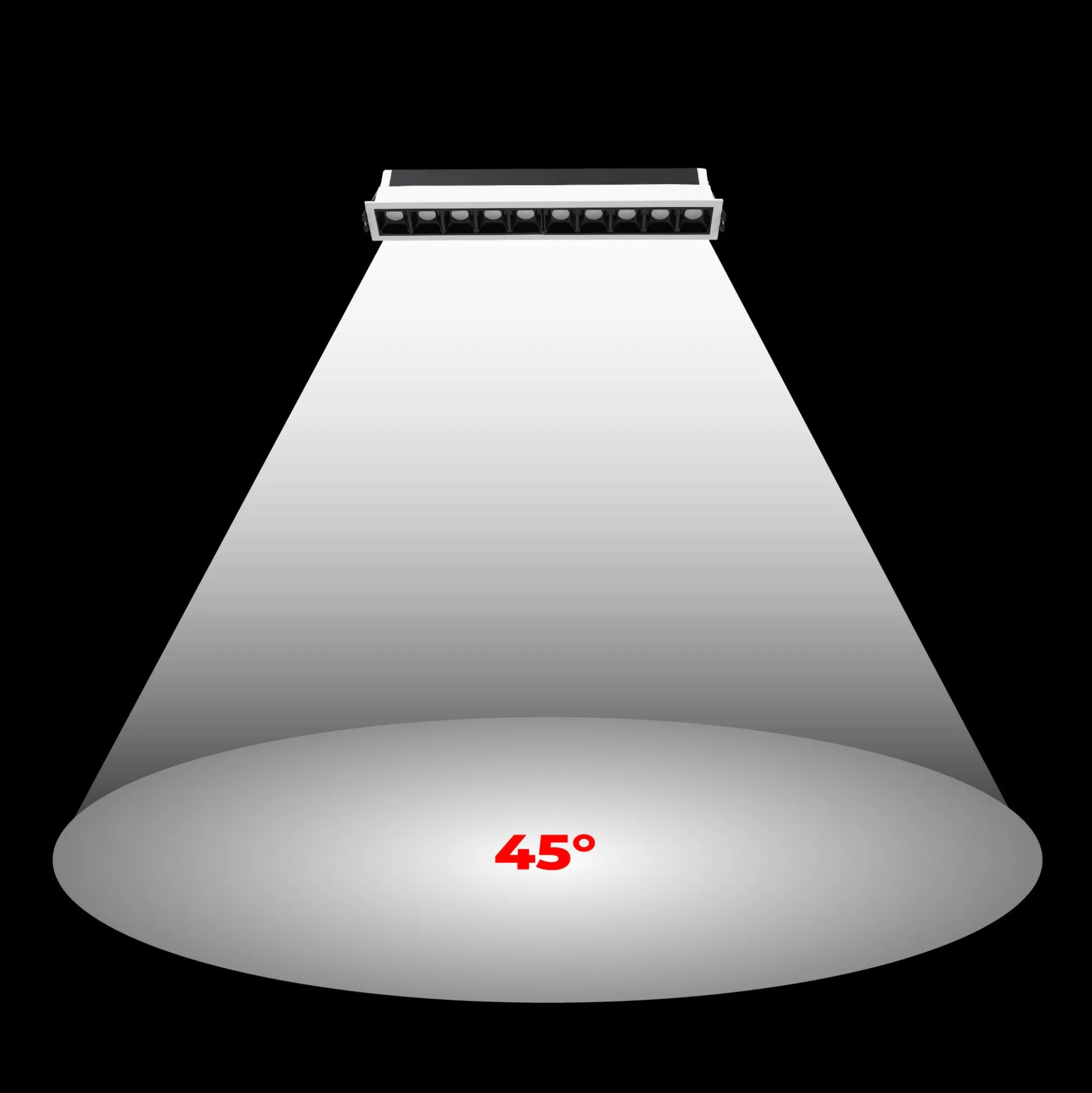 Foco lineal LED empotrable 14W - CCT - UGR18 - CRI90 - IP20