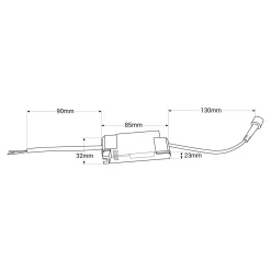 Foco lineal LED empotrable 10W - Chip OSRAM - UGR18 - CRI90