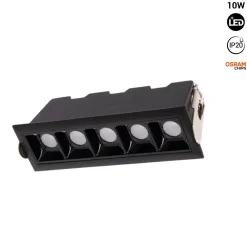 Foco lineal LED empotrable 10W - Chip OSRAM - UGR18 - CRI90