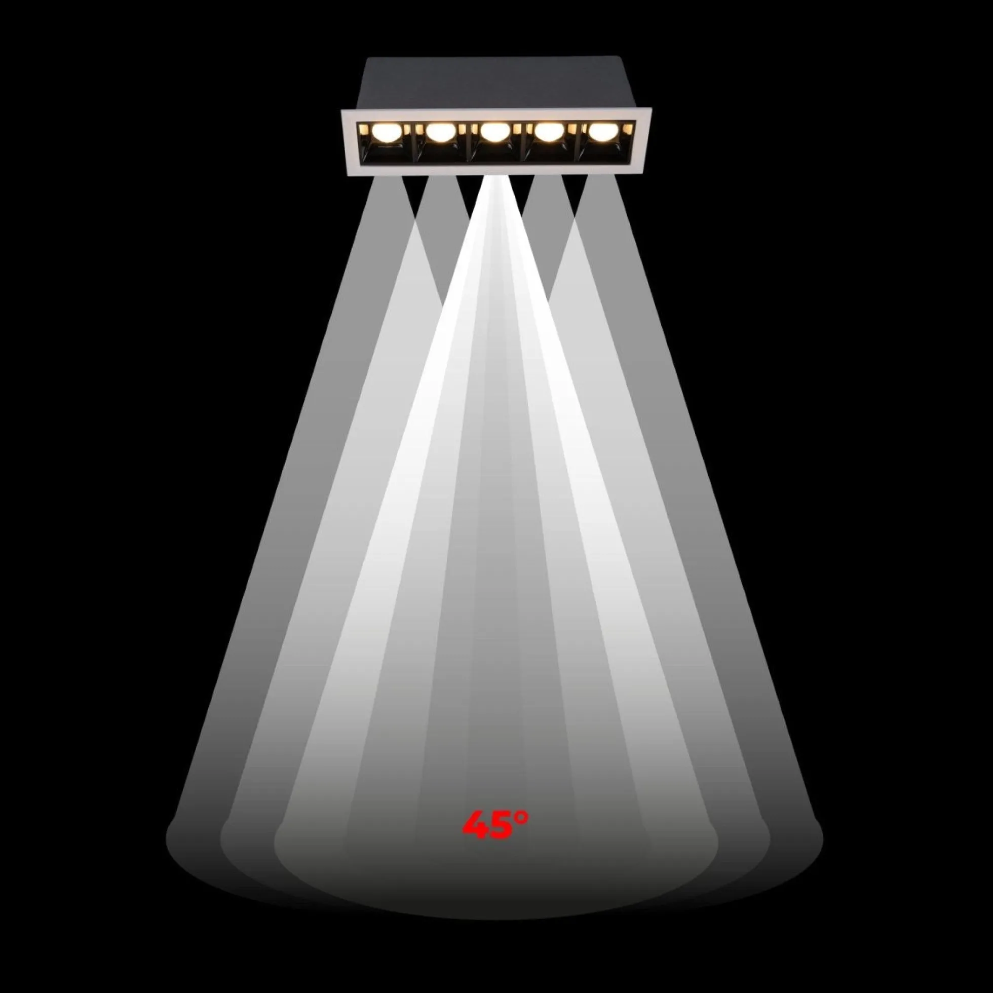 Foco lineal LED empotrable 10W - Chip OSRAM - UGR18 - CRI90