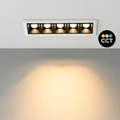 Foco lineal LED empotrable 7W - CCT - UGR18 - CRI90 - IP20