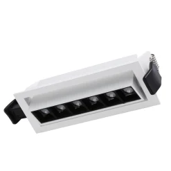 Foco lineal LED empotrable 10W - Orientable - UGR18 - CRI90 - Chip OSRAM - 2800K