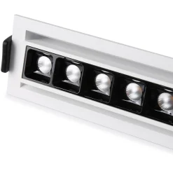Foco lineal LED empotrable 20W - Orientable - UGR18 - CRI90 - Chip OSRAM - 2800K